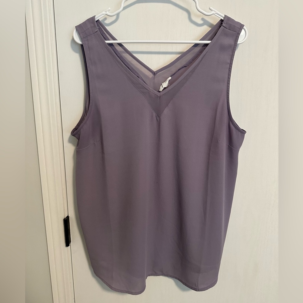 Maurices Lavender V-Neck Tank Top